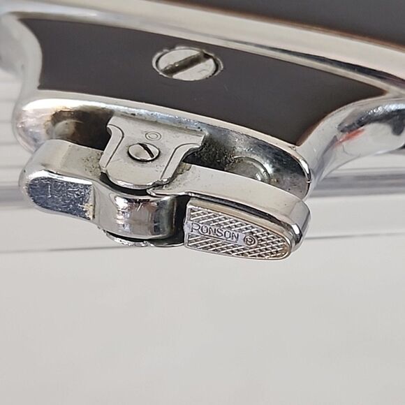 Vintage Ronson Mastercase Lighter & Cigarette Holder Engraved Jane Black Brown - Picture 9 of 16